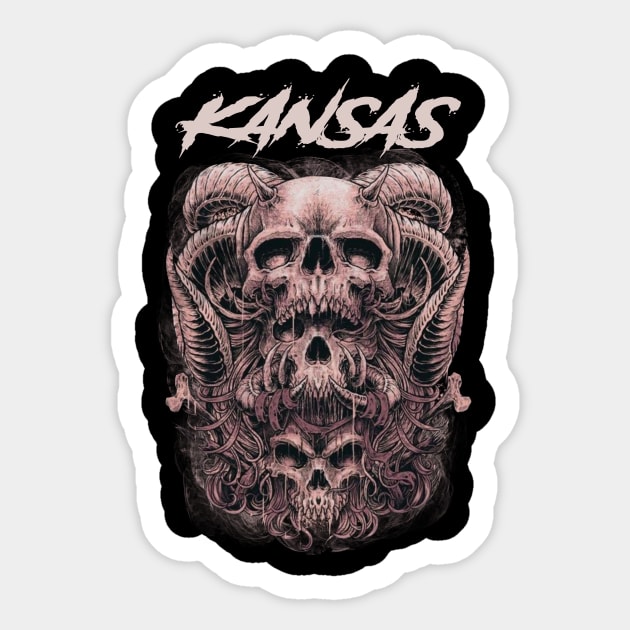 KANSAS BAND Sticker by Pastel Dream Nostalgia